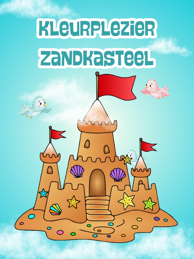 Kleurplezier Zandkasteel