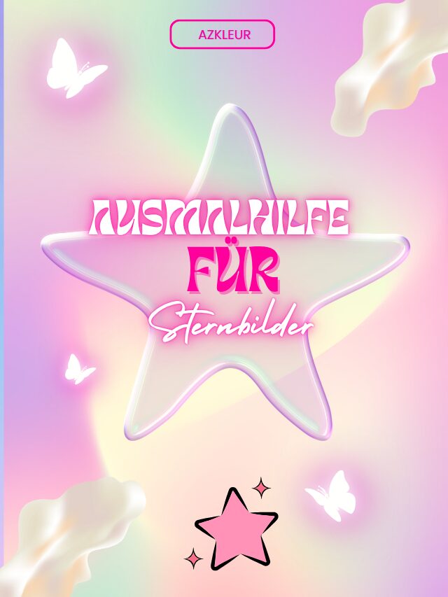 Ausmalhilfe für Sternbilder