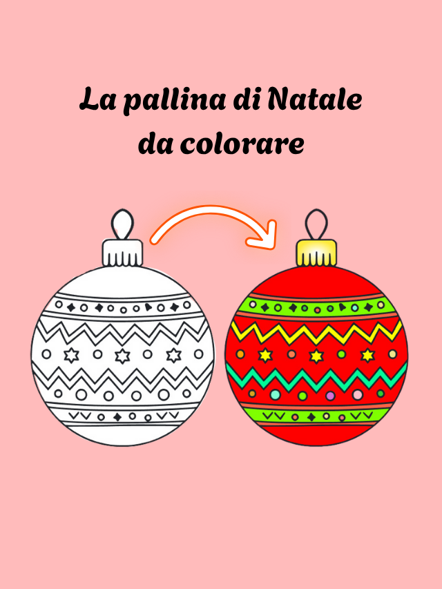 La pallina di Natale da colorare