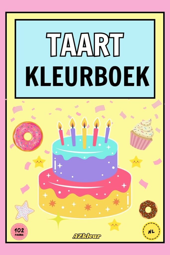 102 Pagina Taart Kleurplaten