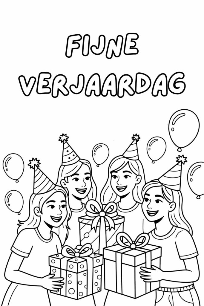 100 Pagina Verjaardag Kleurplaten