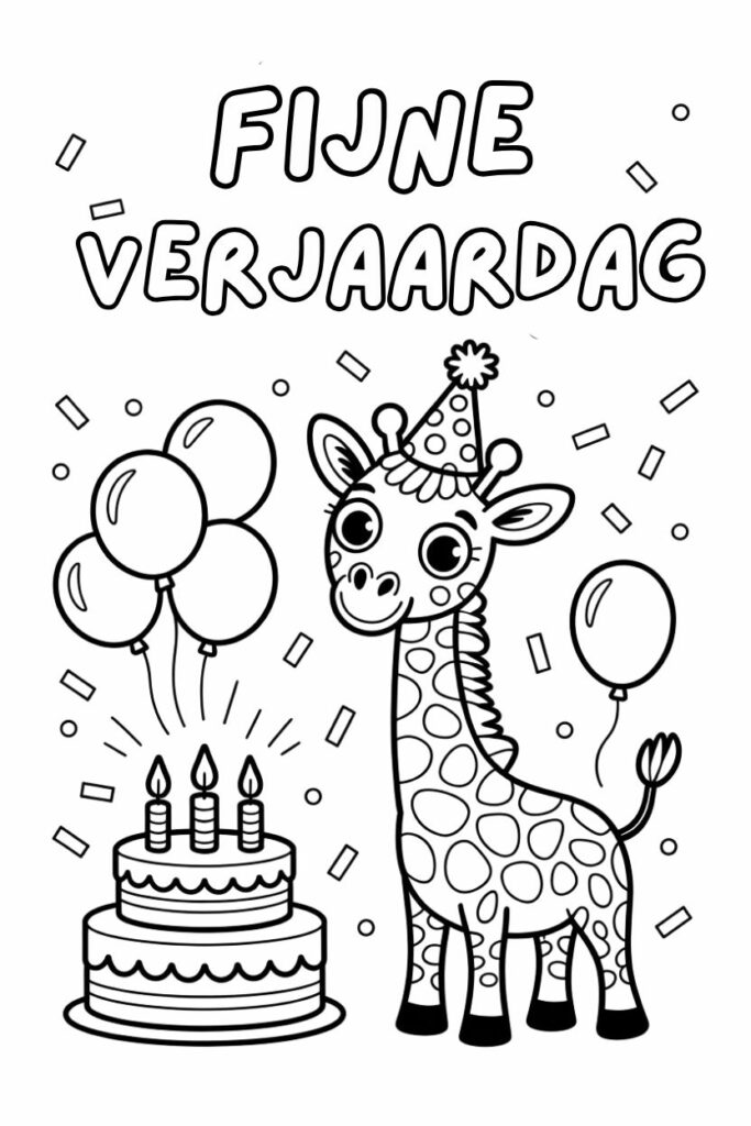 100 Pagina Verjaardag Kleurplaten