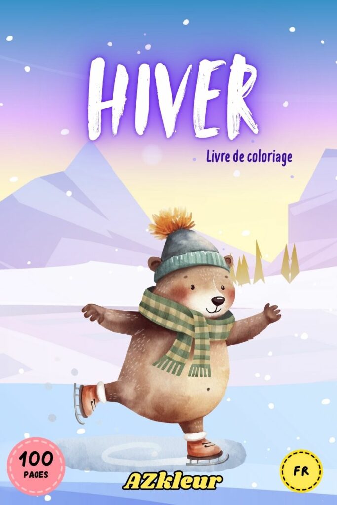 100 Livre de coloriage d’hiver