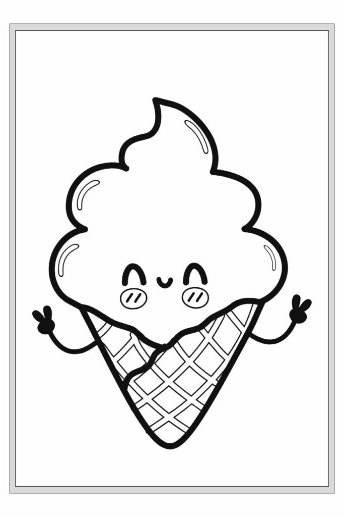 140 Seiten Eis Malbuch