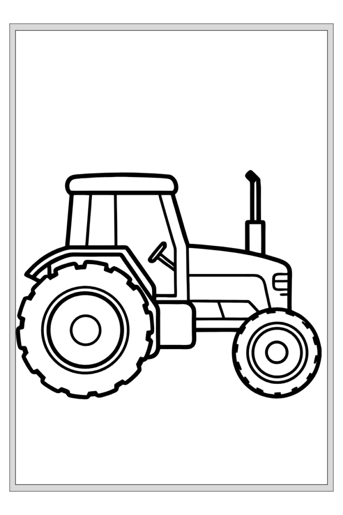 100 Pages Tractor Coloring Pages