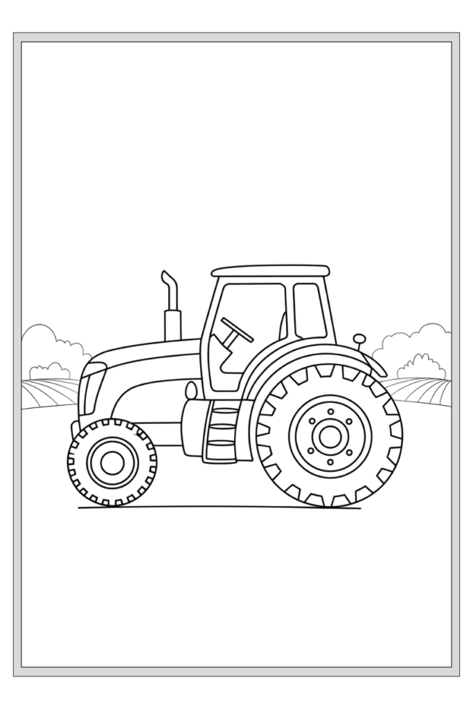 100 pages tracteur coloriage
