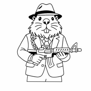 Bobrito Bandito coloriage à télécharger
