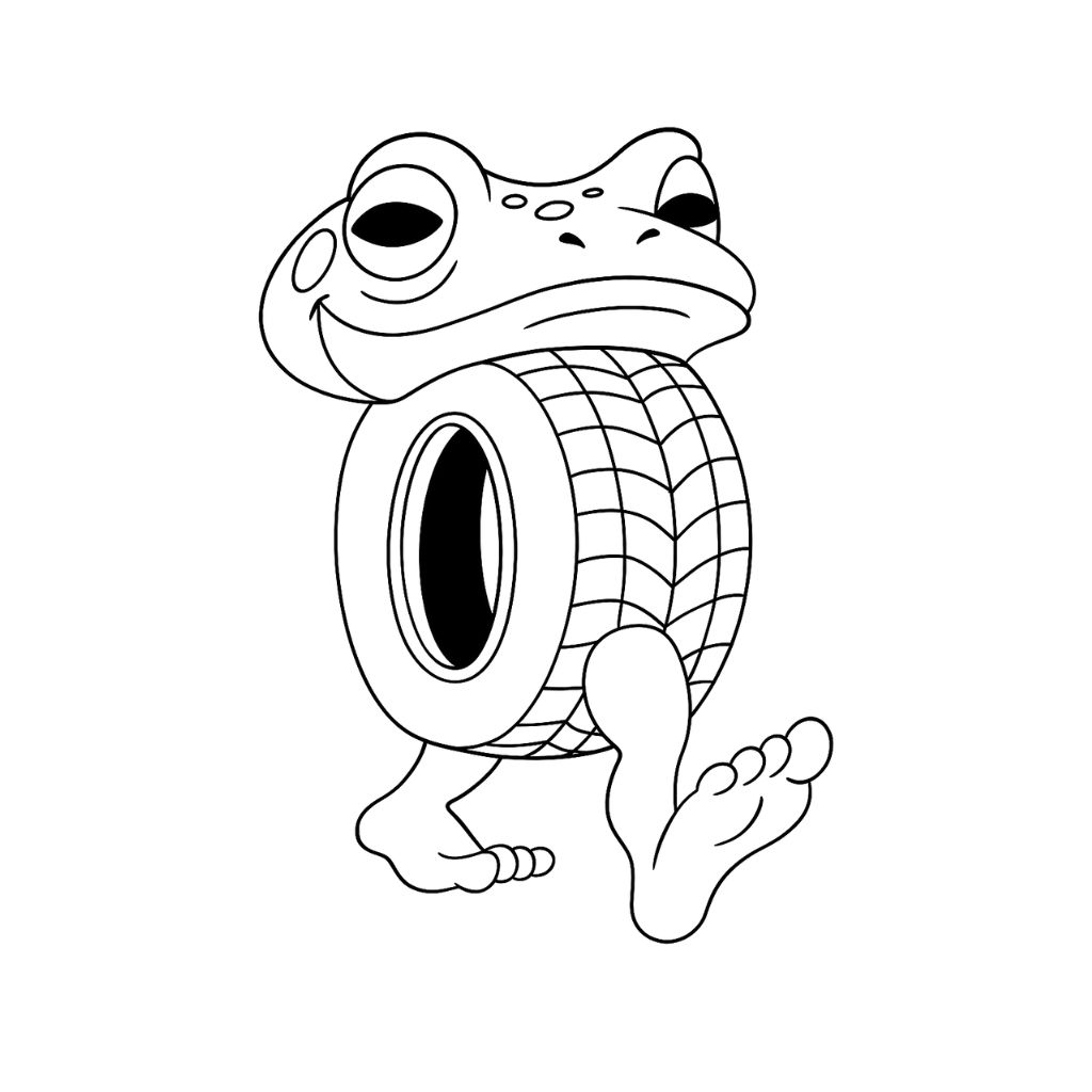 Boneca Ambalabu kleurplaat print