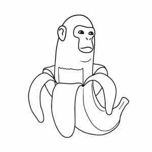 Chimpanzini Bananini coloriage