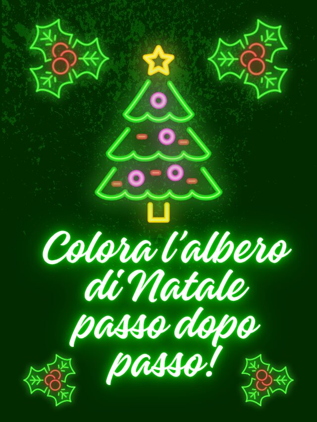 Colora l’albero di Natale passo dopo passo