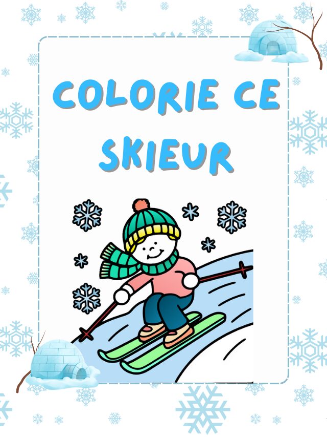 Colorie ce skieur