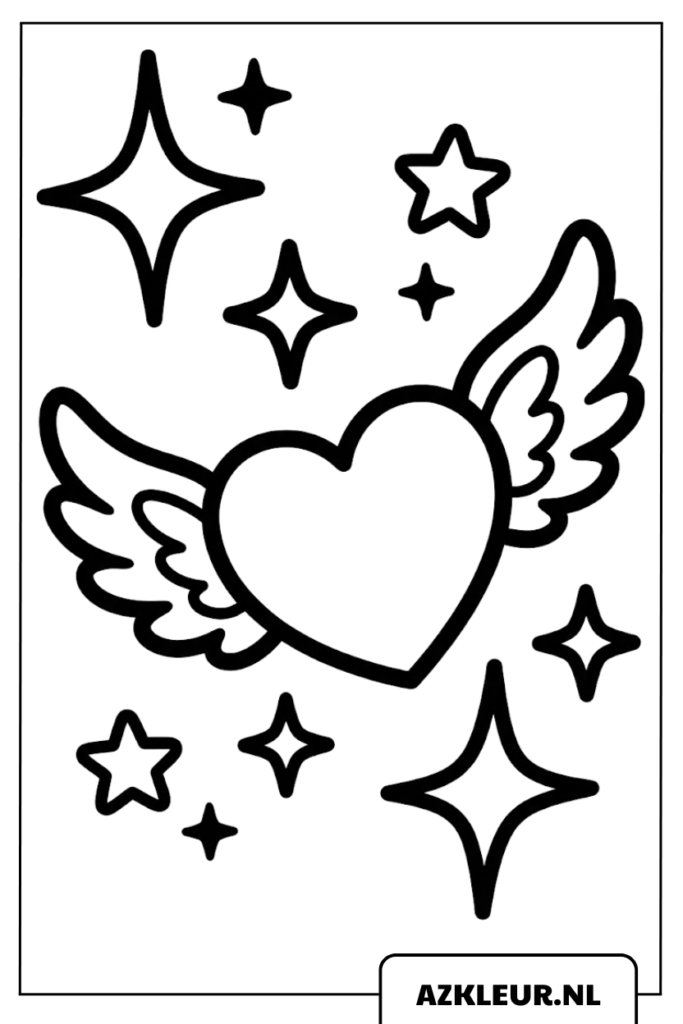 Gratis 27 Kleurplaat Hartjes Afdrukbare PDF Voor Kinderen gratis-27-kleurplaat-hartjes-afdrukbare-pdf-voor-kinderen