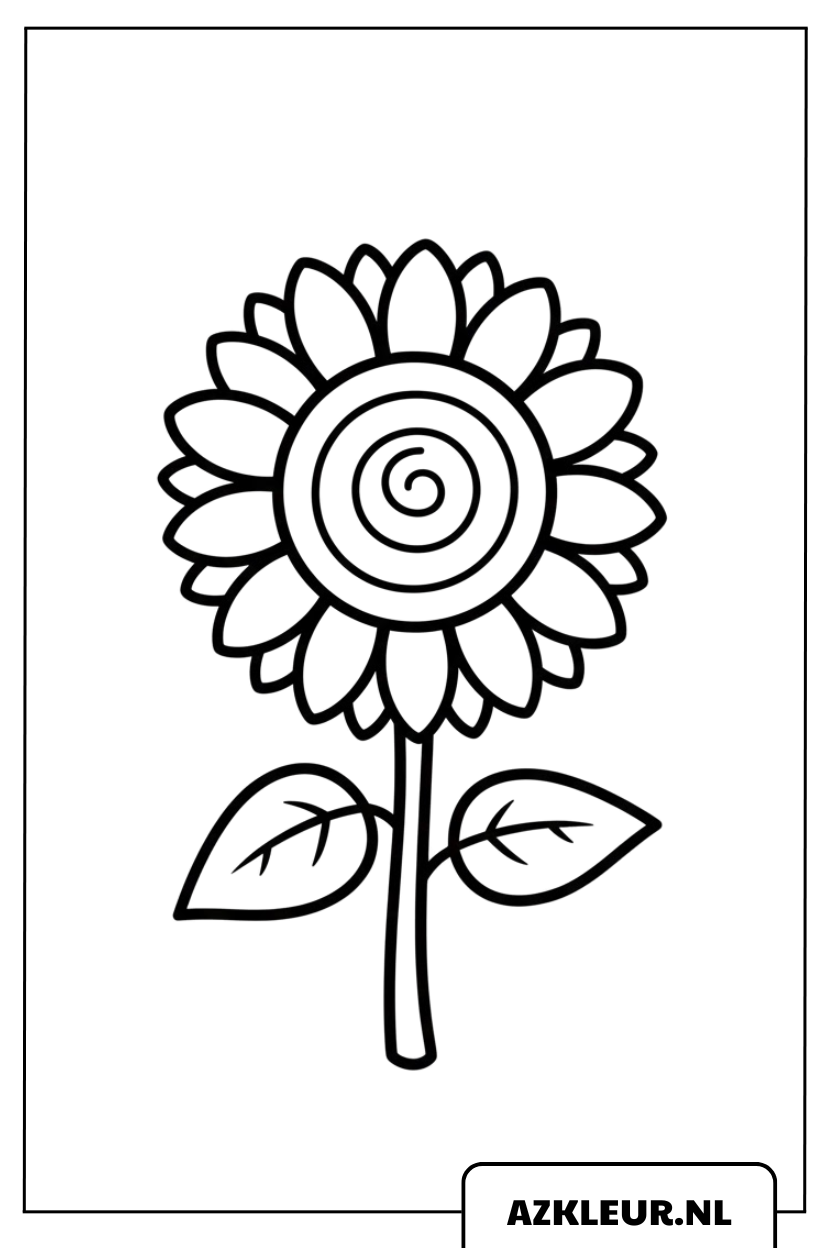 Grote zonnebloem kleurplaat.jpg