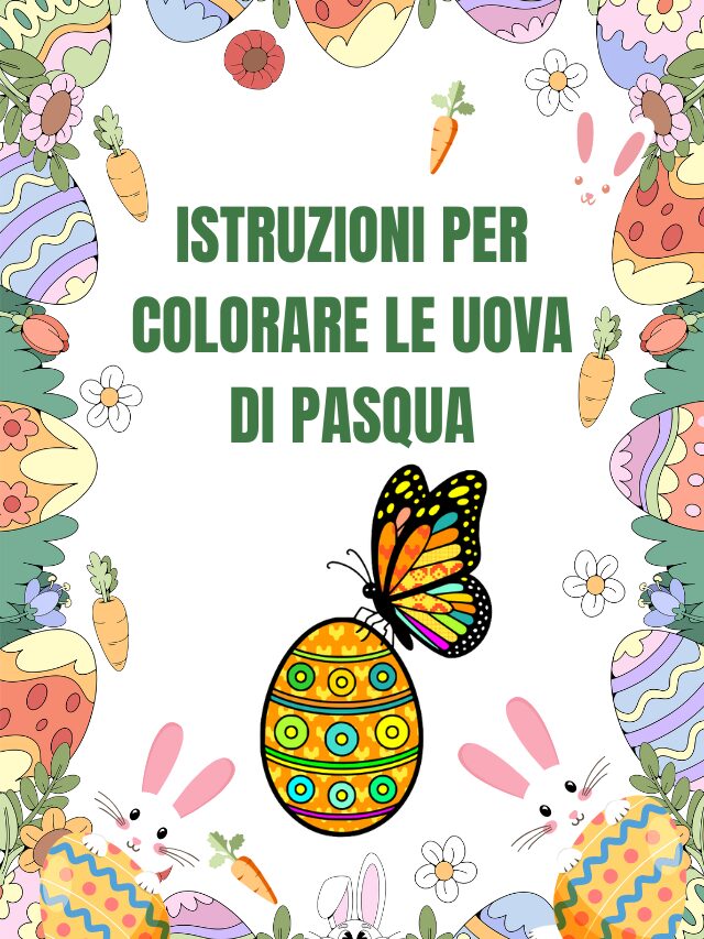 Istruzioni per colorare le Uova di Pasqua