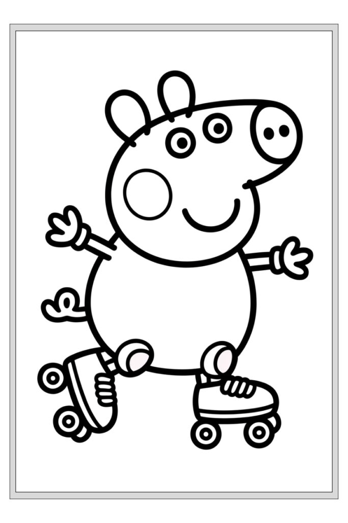 153 Pages de Livre de Coloriage Peppa Pig