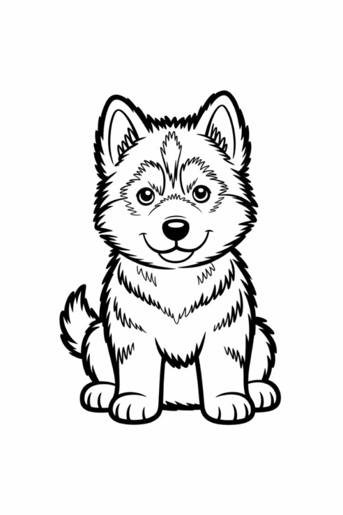 101 pages de coloriage de chiens
