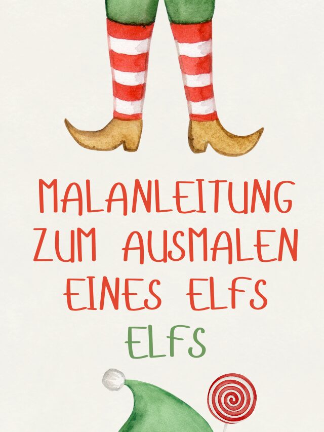 Malanleitung zum Ausmalen eines Elfs
