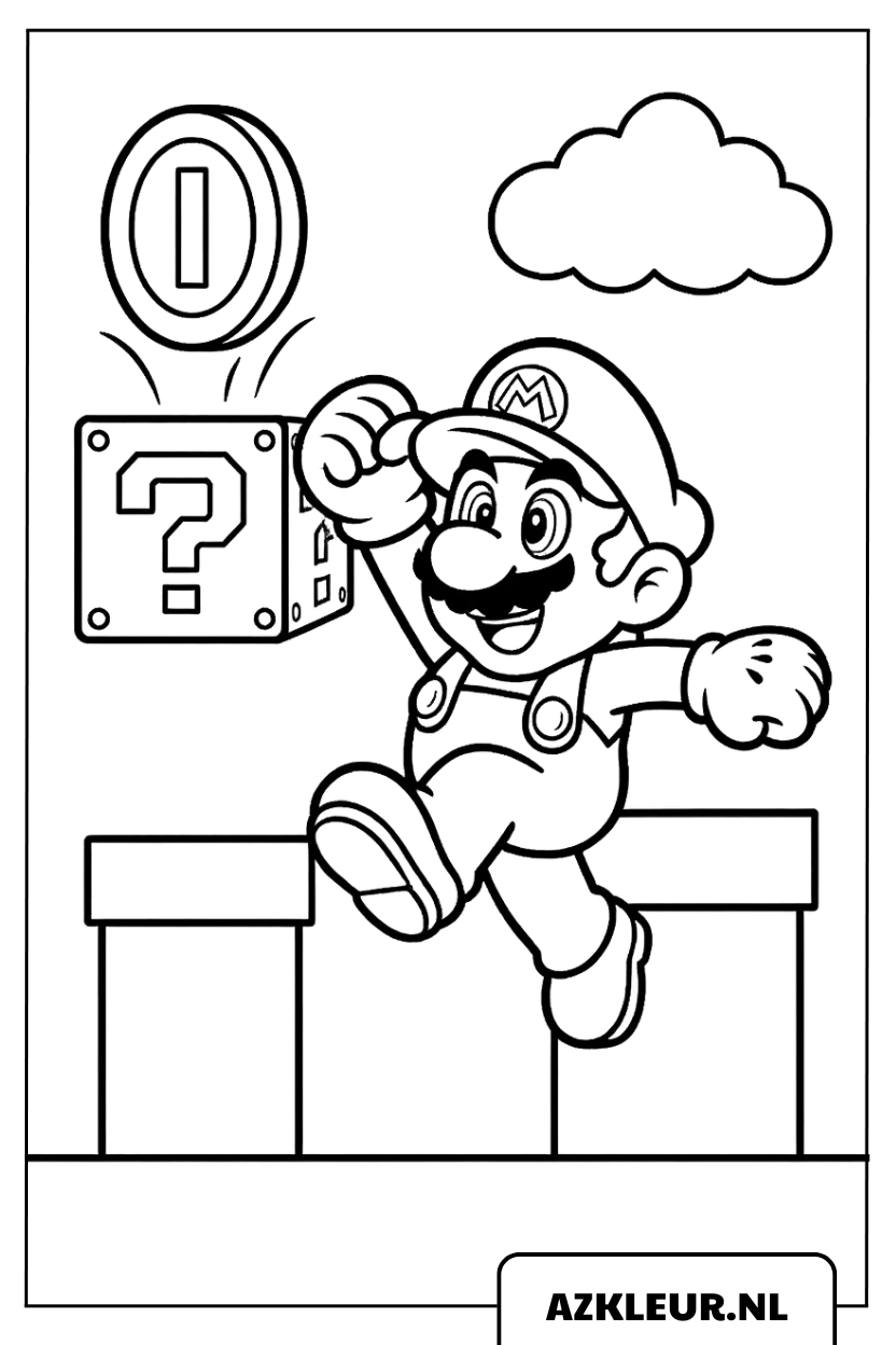 Mario springt tegen vraagtekenblok kleurplaat.jpg