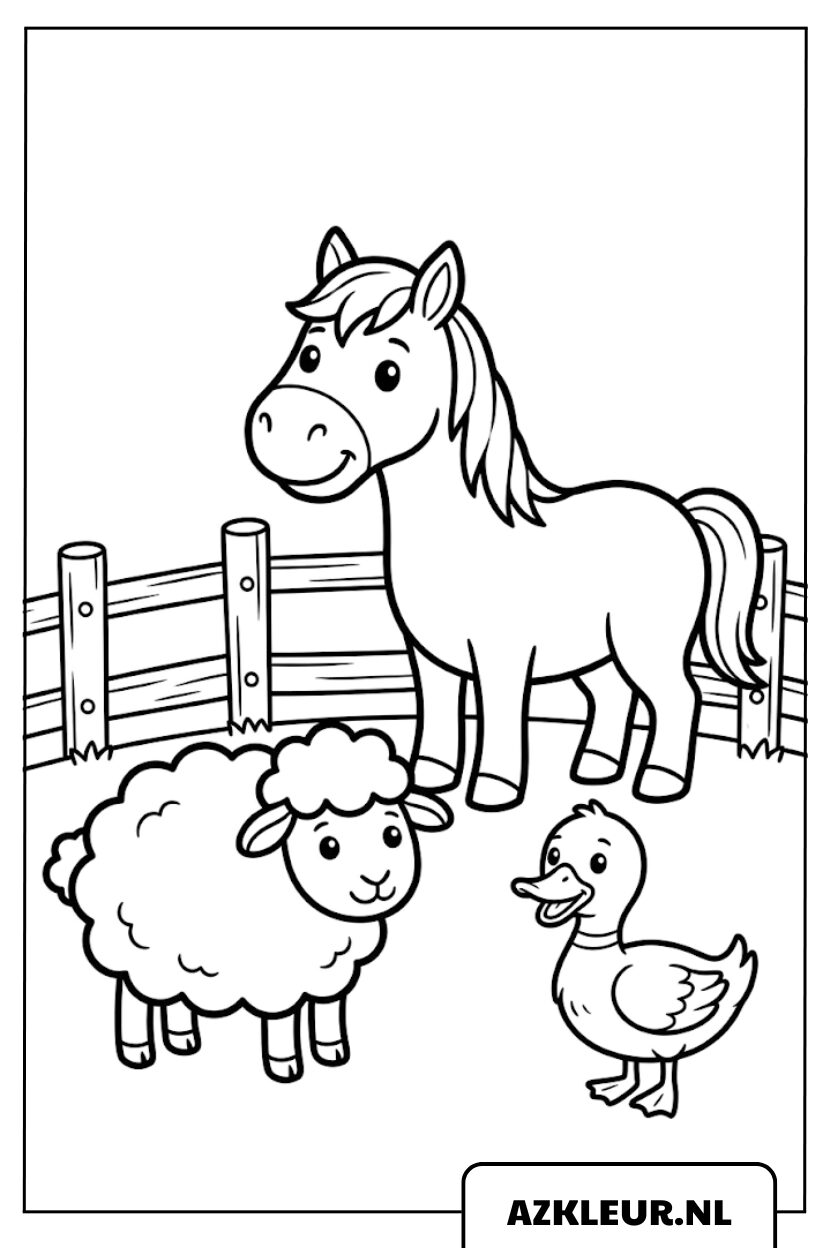 Paard met schaap en eend kleurplaat.jpg