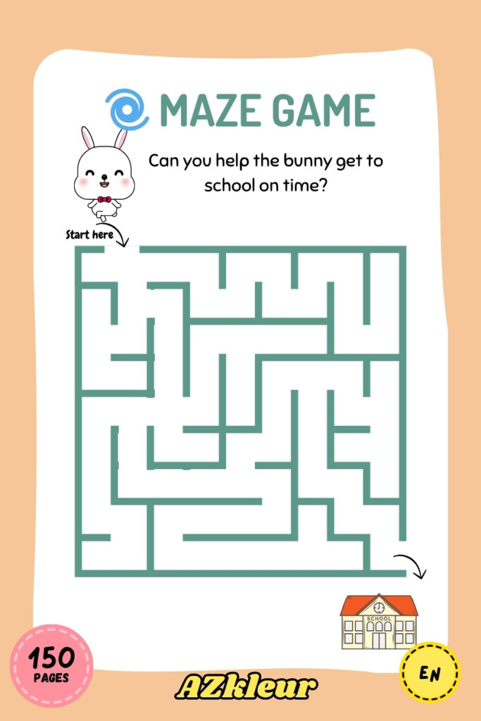 150 Pages Bunny Coloring Book