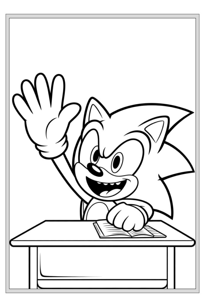 100 Pages Coloriages Sonic