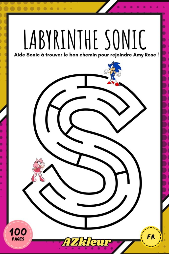 100 Pages Coloriages Sonic