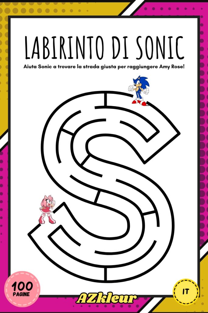 100 Pagine Sonic da Colorare