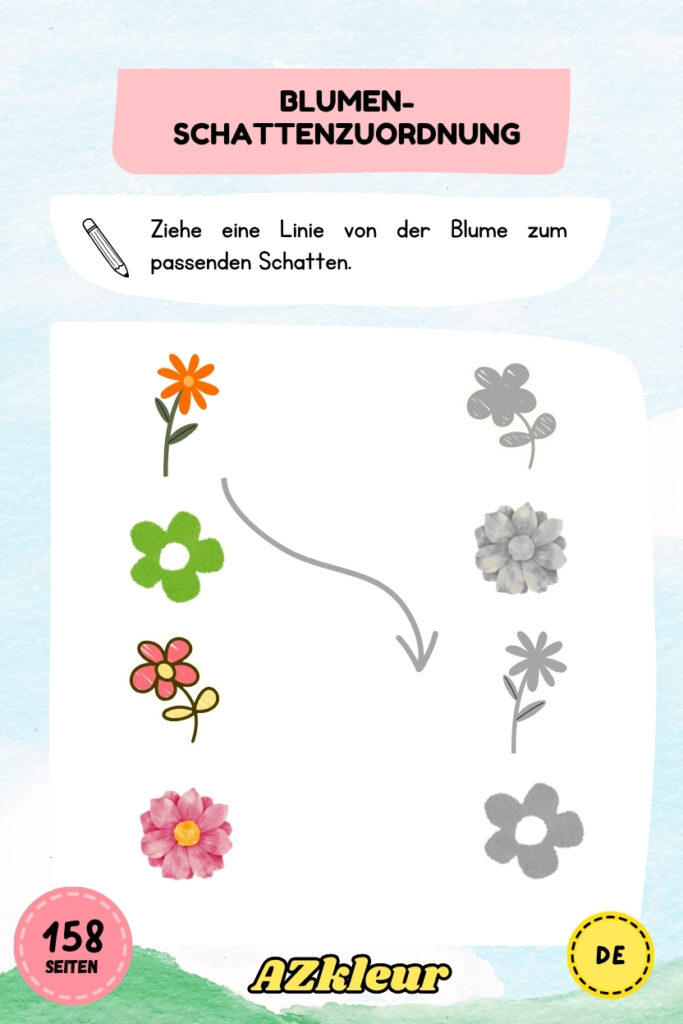 158 Seiten Blumen Ausmalbilder