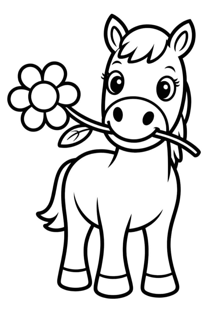112 Pages Coloriages de Chevaux