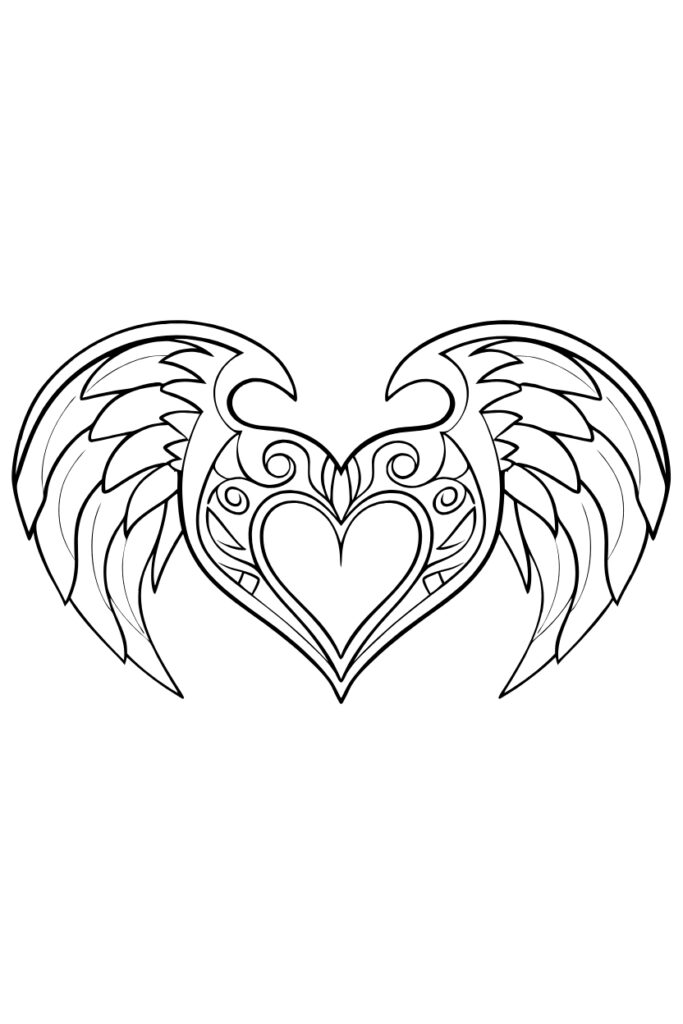 126 Pages Heart Coloring Book