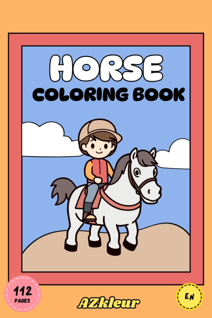 112 Pages Horse Coloring Pages