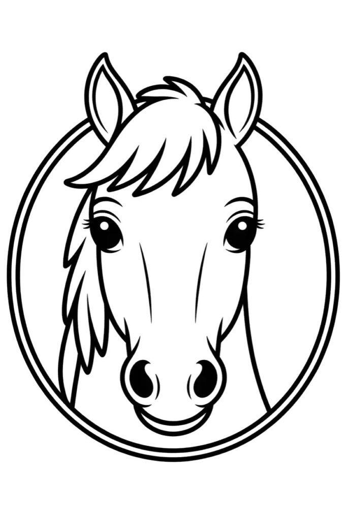 112 Pages Horse Coloring Pages
