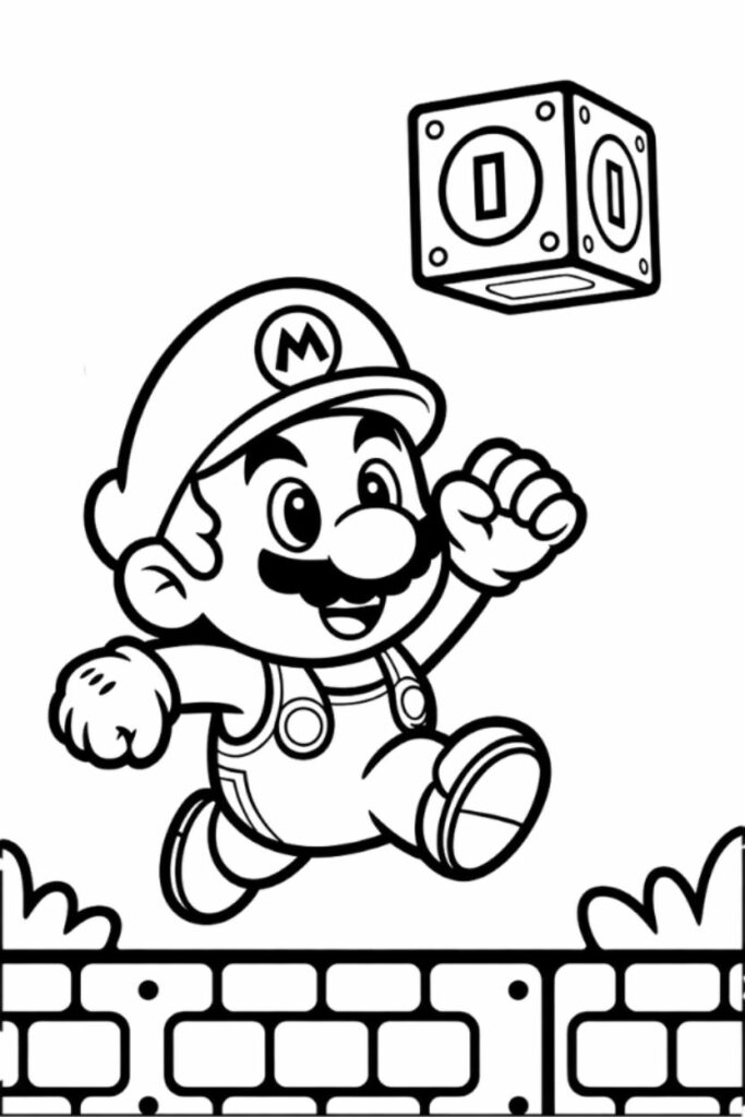 116 Pagine di Disegni da Colorare di Mario