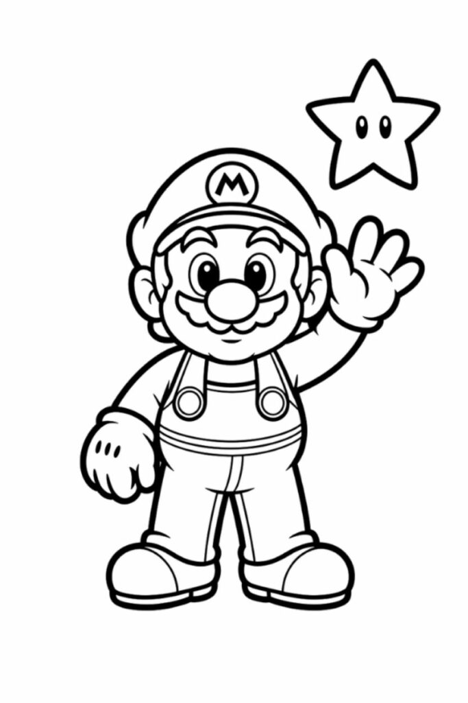 116 Pagine di Disegni da Colorare di Mario