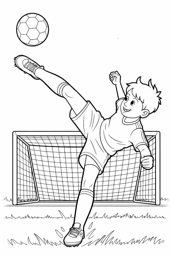 105 Pages de Coloriages de Football