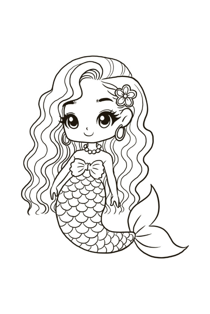 121 Pages Mermaid Coloring Book