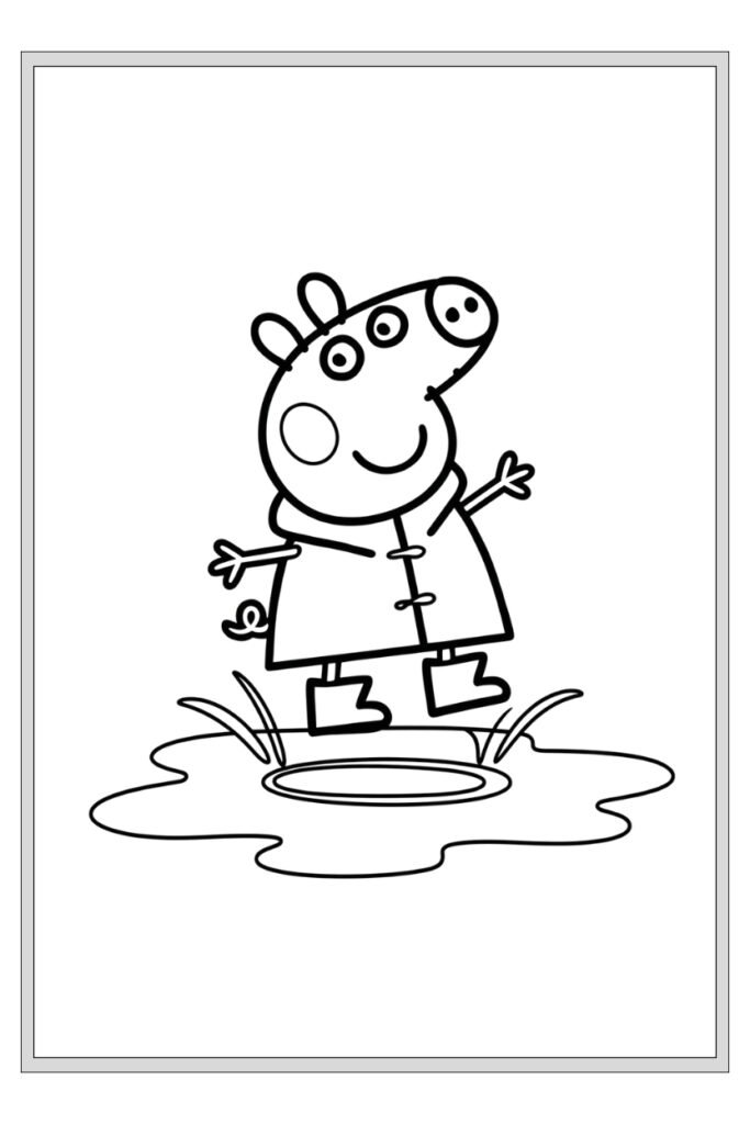 153 Pages Peppa Pig Coloring Book