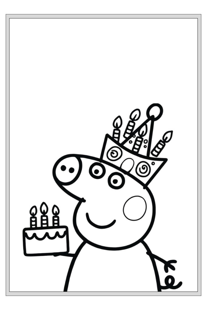 153 Pages Peppa Pig Coloring Book