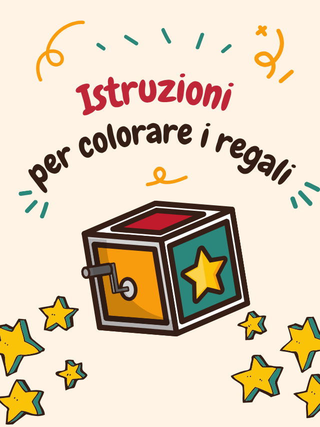 Istruzioni per colorare i regali