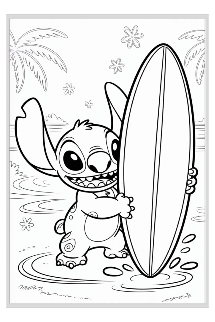 300 Pages Stitch Coloring Book