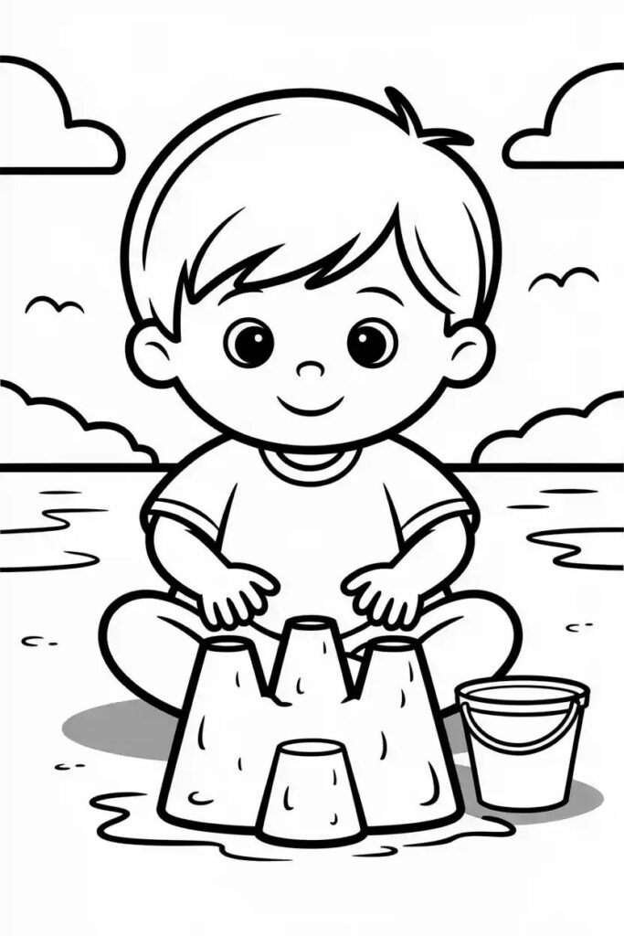 104 Pages Summer Coloring Book