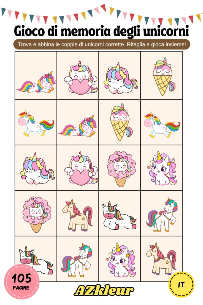 105 Pagine di Unicorni da Colorare