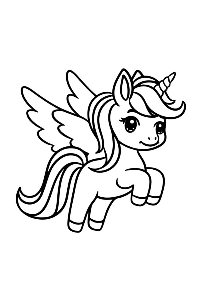 105 Pages Unicorn Coloring Book