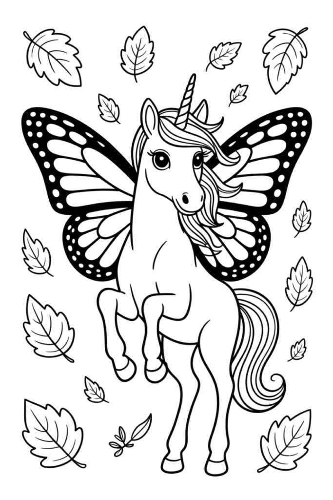 105 Pages Unicorn Coloring Book