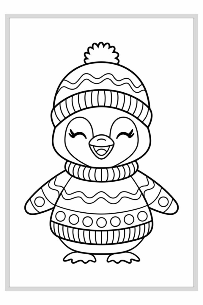 100 Pagina’s Winter kleurplaten