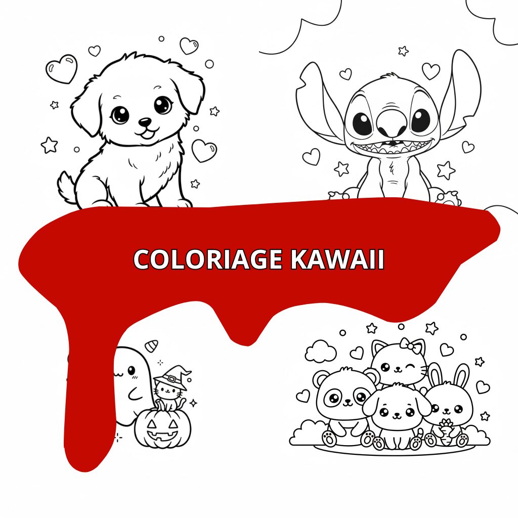 Coloriage kawaii ft