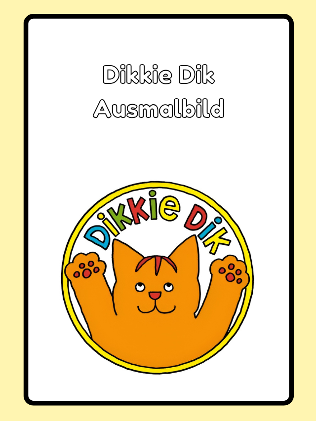 Mal-Anleitung für Dikkie Dik