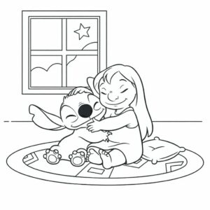 Lilo und Stitch Spielzimmer Ausmalbild