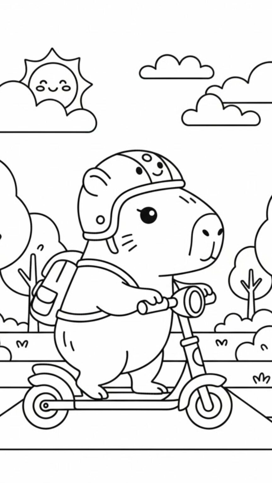 16-capybara-kleurplaat-pdf-download