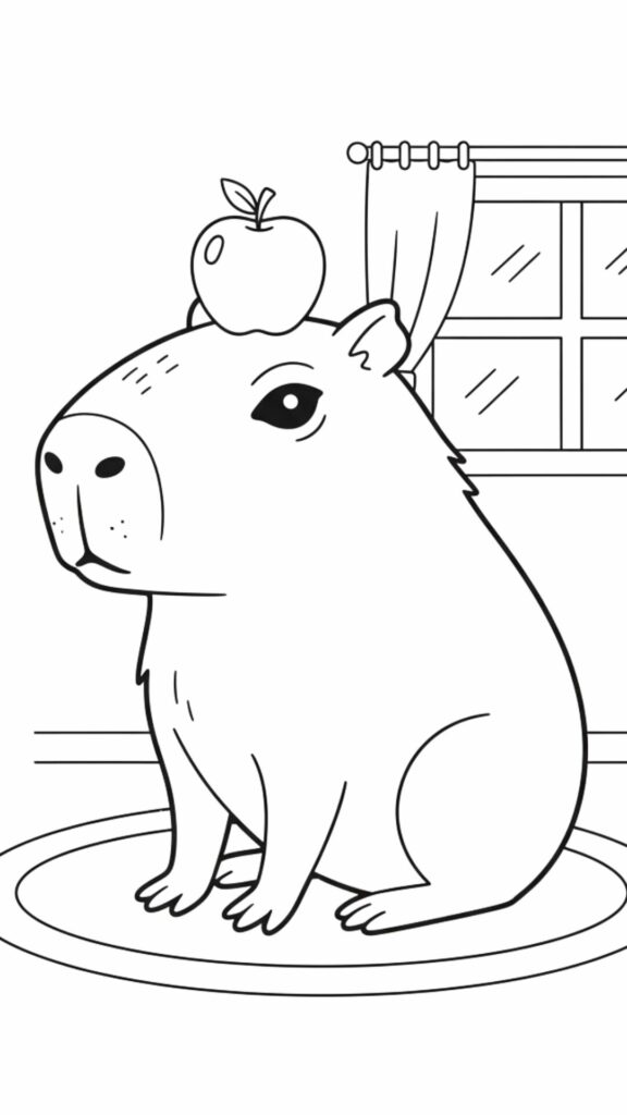 capybara tekening